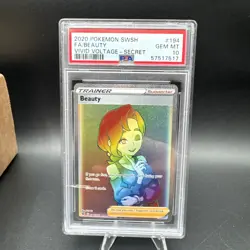 2020 POKEMON #194 FULL ART BEAUTY VIVID VOLTAGE SECRET RARE PSA 10 - Image 1