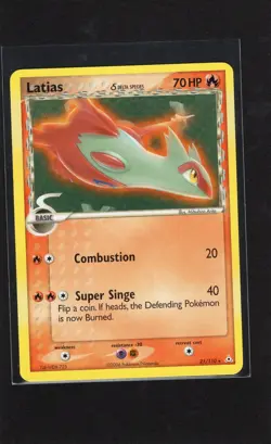 Pokemon TCG Latias Delta Species Holon Phantoms Non Holo Rare 21/110 NM/LP - Image 1