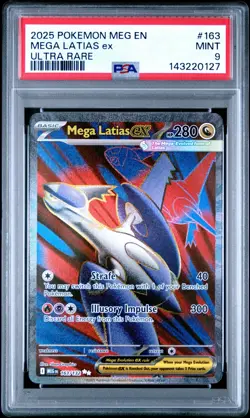 2025 POKEMON MEG EN-MEGA EVOLUTION ULTRA RARE #163 MEGA LATIAS EX PSA 9 - Image 1