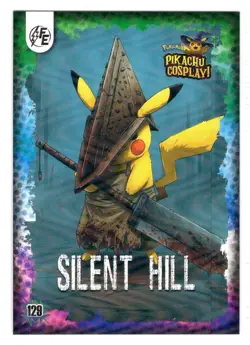 Silent Hill (Pikachu) #129 - Wave Holo - Electric Pikachu Cosplay - Pokemon - Image 1
