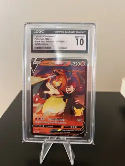 2021 TCG Pokemon Lance's Charizard V SWSH133 Black Star Promo CGC GEM MINT 10 - Image 2