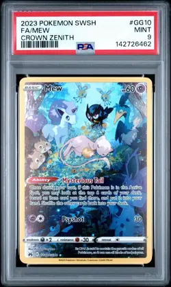 2023 POKEMON MEW CROWN ZENITH GG10/GG70 - PSA 9 - Image 2