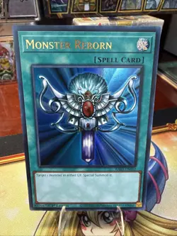 Yu-Gi-Oh! Monster Reborn RA03-EN052 Ultra Rare 1st Edition NM Condition - Image 1
