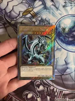 (SRH) Yu-Gi-Oh Blue-Eyes White Dragon RA03-EN079 - Platinum Secret Rare VLP - Image 2