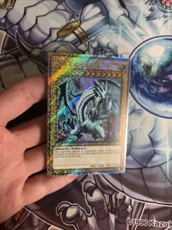 (SRH) Yu-Gi-Oh Blue-Eyes White Dragon RA03-EN079 - Platinum Secret Rare VLP - Image 3