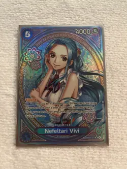 One Piece CCG Bandai Nefeltari Vivi EB03-024 Heroines Edition Full Art Holo 4000 - Image 1