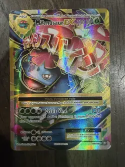 M Venusaur EX 100/108 Full Art Ultra Rare Holo Card XY Evolutions - Image 1