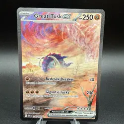 Pokemon TCG Great Tusk EX Scarlet & Violet Holo Card 246/198 Base Set - Image 1