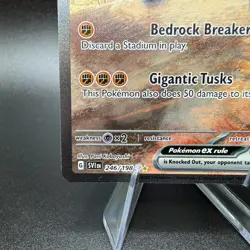 Pokemon TCG Great Tusk EX Scarlet & Violet Holo Card 246/198 Base Set - Image 4