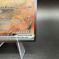 Pokemon TCG Great Tusk EX Scarlet & Violet Holo Card 246/198 Base Set - Image 5