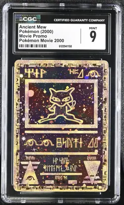 CGC 9 Ancient Mew 2000 Movie Promo Reverse Holo Pokemon Card - Image 1