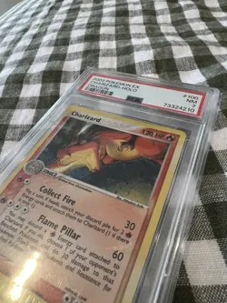 PSA 7 CHARIZARD 100/97 | EX Dragon Holo E Series Graded Pokemon Card 1/2 SWIRL - Image 3