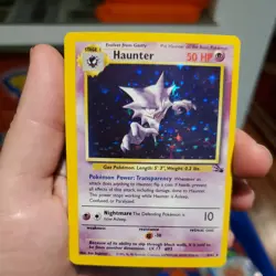 Haunter 6/62 Fossil Holo Rare 1999 Wizards Pokemon TCG Card English - Image 1