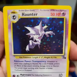 Haunter 6/62 Fossil Holo Rare 1999 Wizards Pokemon TCG Card English - Image 5