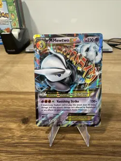 Pokemon M Mewtwo EX Mega Holo Ultra Rare Card 63/162 BREAKthrough English - Image 1