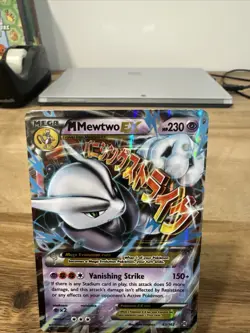 Pokemon M Mewtwo EX Mega Holo Ultra Rare Card 63/162 BREAKthrough English - Image 2