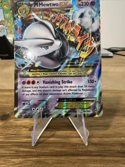 Pokemon M Mewtwo EX Mega Holo Ultra Rare Card 63/162 BREAKthrough English - Image 3