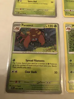 Lot of 8 Paras and Parasect Pokemon Cards - Image 4