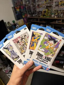 Dragon Ball Super Card Game Fusion World Manga Booster 01 Sleeved Pack Art Set! - Image 1