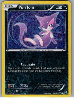Purrloin RC13/RC25 Reverse Holo - Legendary Treasures - Pokemon Card - LP - Image 1