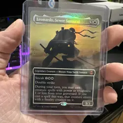 Leonardo Sewer Samurai - FOIL Borderless - Teenage Mutant Ninja Turtles MtG- NM - Image 1