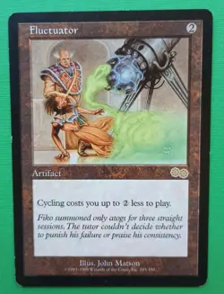 Magic the Gathering MTG Urza's Saga FLUCTUATOR Rare LP/EX 1998 NICE! - Image 1