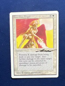 MTG **Artist Signed** Unlimited Guardian Angel, Anson Maddocks, 1993 - Image 1