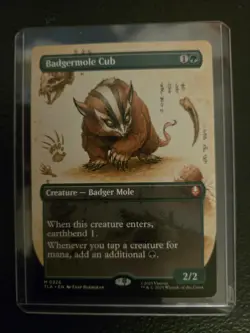 Badgermole Cub 0326 Borderless Magic: The Gathering Avatar TLA - Image 1