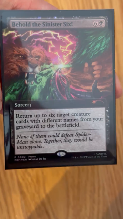 MTG Spiderman - Welcome Deck Red + Behold the Sinister Six! Promo (Bundle Set) - Image 2
