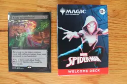MTG Spiderman - Welcome Deck Red + Behold the Sinister Six! Promo (Bundle Set) - Image 3