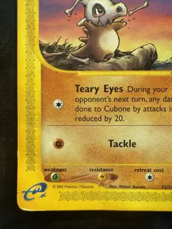 Pokemon Cubone 72/147 Aquapolis Non-Holo Vintage (MP) - Image 4