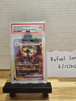 Pokemon Prismatic Evolutions Special Illustration #161 Umbreon EX, PSA 9 - Image 1