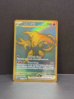 🔥Pokemon Chi-Yu ex 241/091 Holo Gold Hyper Rare Art Paldean Fates NM🔥 - Image 1