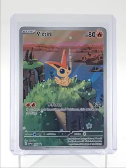 VICTINI 2025 POKEMON SCARLET & VIOLET BLACK STAR PROMOS F #208 Q5542 - Image 1