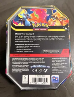 Pokemon TCG Mega Charizard EX Tin Sealed - Image 2