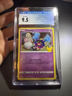 2021 POKEMON CELEBRATIONS HOLO #013/025 COSMOG CGC 9.5 - Image 1