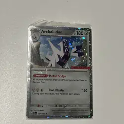 Pokemon TCG Stellar Crown Archaludon 107/142 GameStop Promo SEALED Cosmos Holo - Image 1