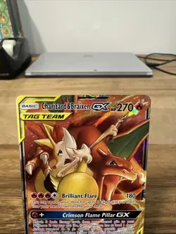 Charizard & Braixen GX 22/236 Tag Team Sm-Cosmic Eclipse Pokemon Tcg Nm-M - Image 2