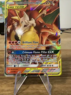 Charizard & Braixen GX 22/236 Tag Team Sm-Cosmic Eclipse Pokemon Tcg Nm-M - Image 3