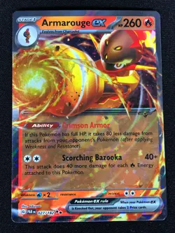 Pokemon Armarouge Ex 027/182 Ultra Rare Holo (NM) - Image 1