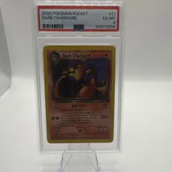 Pokemon Dark Charizard Rare Regular 21/82 Team Rocket PSA 6 English - Image 1