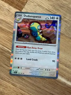 Holo Dudunsparce 129/162 Rare Temporal Forces Pokemon TCG - Image 1