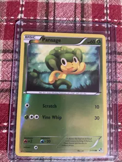Pokemon TCG Black And White Base Reverse Holo Pansage 7/114 - Image 1