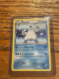 Pokemon TCG Beartic 30/98 Rare Holo Emerging Powers - Image 1