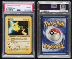 Pokemon The First Movie - Pikachu WOTC Black Star PSA 8 1999 - Image 3