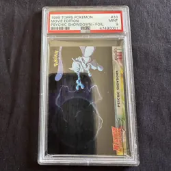 1999 TOPPS POKEMON THE MOVIE EDITION PSYCHIC SHOWDOWN-FOIL MOVIE EDITION PSA 9 - Image 1