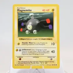 Pokemon TCG - Magnemite 53/102 Base Set Common Shadowless WOTC 1999 - EXC/NM - Image 2