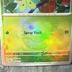 Applin (Master Ball Pattern) 009/131 - Pokemon Prismatic Evolutions - NM - HOLO - Image 3