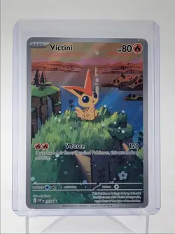 VICTINI 2025 POKEMON SCARLET & VIOLET BLACK STAR PROMOS B #208 Q5542 - Image 1