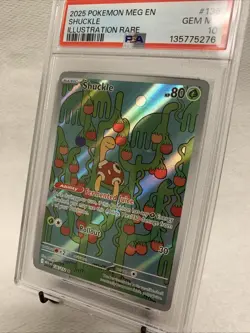 2025 POKEMON MEG EN-MEGA EVOLUTION ILLUSTRATION RARE #136 SHUCKLE PSA 10 - Image 2
